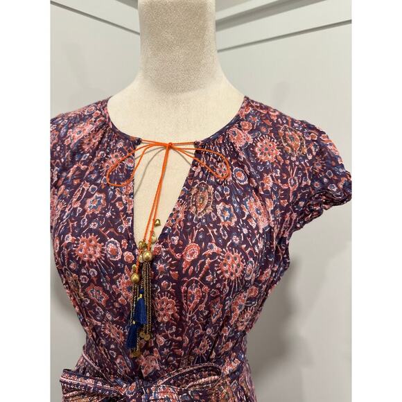 Bell by Alicia Bell Silk Blend Midi Dress Size L - Picture 3 of 7